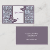 オリエンタルダマスク（紫）名刺 名刺 (正面/裏面)