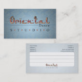 オリエンタルダンス – 名刺 (正面/裏面)