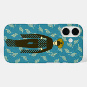 オリエンタルダークレッドウーマンターバントルコアールヌーボー Case-Mate iPhoneケース (裏面 (横))