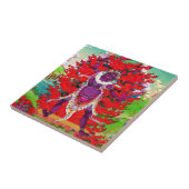 オリエンタルチベックールト·タンカ·タトゥー·エカジャティアート タイル (側面)