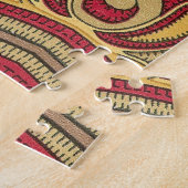 オリエンタルデコール：抽象芸術クローズアップ ジグソーパズル (側面)