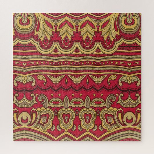 オリエンタルデコール：抽象芸術クローズアップ ジグソーパズル (縦)