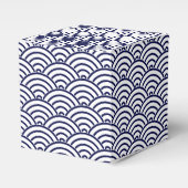 オリエンタルデルフトブルー鯉登り魚鱗パターン フェイバーボックス (正面サイド)