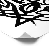 オリエンタルトライバルタトゥーデザインポスター ポスター (角)