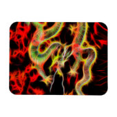 オリエンタルドラゴン火オンラッキーエネルギー マグネット (横)