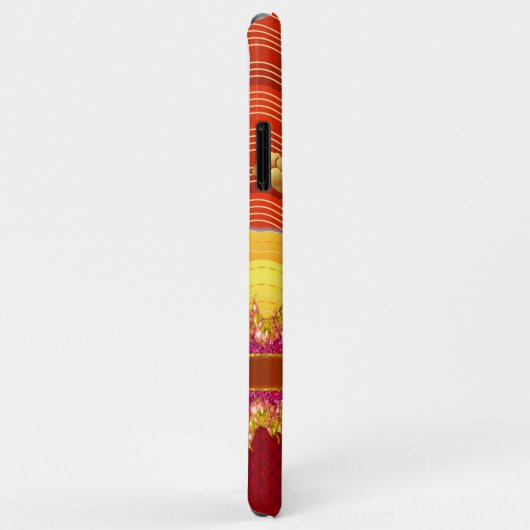 オリエンタルドラゴン/w金ゴールドクラウド&グリッター火災 Case-Mate iPhoneケース (裏面/右)