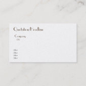 オリエンタルバランスグランジ- golden&white 名刺 (裏面)