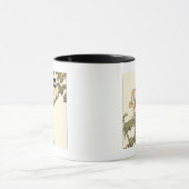 オリエンタルバード、ブランチに止まる マグカップ (中央)