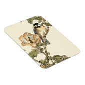 オリエンタルバード、ブランチに止まる マグネット (右側)