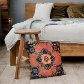 オリエンタルバーンアンバーエボニー黒ペルシャカーペット クッション