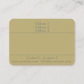 オリエンタルパターンマンダラ – 名刺 (裏面)