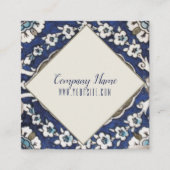 オリエンタルパターン – 価格ラベル/ラベル スクエア名刺 (正面)