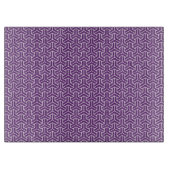 オリエンタルパープルホワイトアヤメ日本毘沙門模様 カッティングボード (正面)