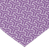 オリエンタルパープルホワイトアヤメ日本毘沙門模様 テーブルクロス (アングル)