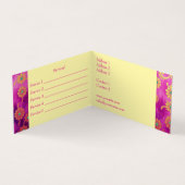 オリエンタルピンクターコイズフローラ – 名刺 (内部)