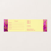 オリエンタルピンクターコイズフローラ – 名刺 (内部フラット)