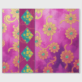 オリエンタルピンクターコイズ – ラッピング紙 ラッピングペーパー (フラット)