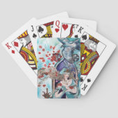 オリエンタルフェアリープリンセス、赤いバラと鷹 トランプ (裏面)