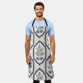 オリエンタルフラワーブランチ：カラムカリインディアン。 エプロン (着用した状態)