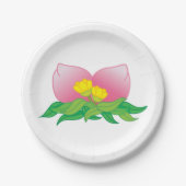 オリエンタルフルーツと花 ペーパープレート (正面)