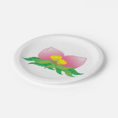 オリエンタルフルーツと花 ペーパープレート (アングル)