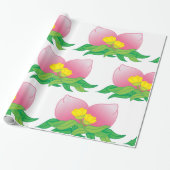 オリエンタルフルーツと花 ラッピングペーパー (アンロールド)