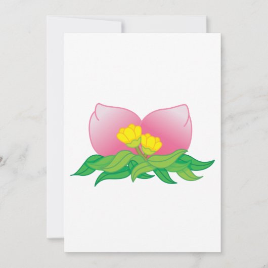 オリエンタルフルーツと花 招待状 (正面)