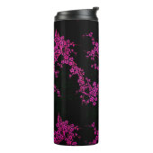 オリエンタルフローラさくらんぼ咲きブラックピンク タンブラー (回転左)