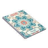 オリエンタルフローラマンダラクラシカル名前をカスタムする ノートブック (右側)