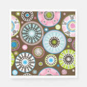 オリエンタルフローラルパターン紙ナプキンス スタンダードランチョンナプキン (正面)