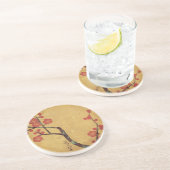 オリエンタルフローラヴィンテージ日本さくらんぼの花の聖 コースター (側面)