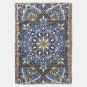 オリエンタルフローラ:ヴィンテージカーペット スローブランケット (正面縦)