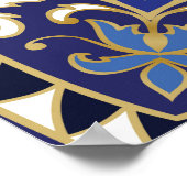 オリエンタルフローラ:ヴィンテージカーペット ポスター (角)