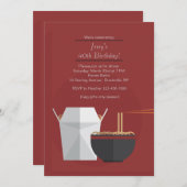 オリエンタルフードの招待状 招待状 (正面/裏面)