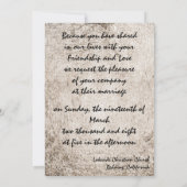 オリエンタルブリッジ招待状 招待状 (裏面)