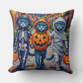 オリエンタルブルーキャッツのトリックオアトリートハロウィーン クッション (正面)