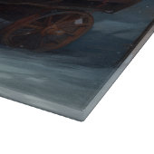 オリエンタルブルーキャットスノーイスレクリスマスデコール カッティングボード (角)