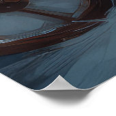 オリエンタルブルーキャットスノーイスレクリスマスデコール ポスター (角)