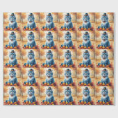 オリエンタルブルーキャットin紅葉感謝祭 ラッピングペーパー (フラット)