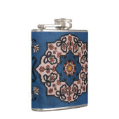 オリエンタルブルーペルシャのターキッシュパターン、カーペット フラスク (右)