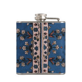 オリエンタルブルーペルシャのターキッシュパターン、カーペット フラスク (裏面)