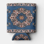 オリエンタルブルーペルシャ語、トルコ風パターンカーペット 缶クーラー (正面)