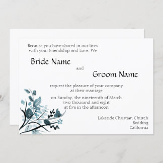 オリエンタルブロッサム結婚式招待状テム 招待状