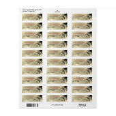 オリエンタルブ葉サブ金ゴールド住所 シール (フルシート)