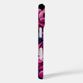 オリエンタルベクトル抽象芸術芸者ピンク波 Case-Mate iPhoneケース (裏面 / 右)