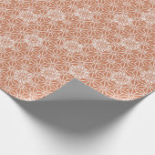 オリエンタルベージュエンシウチャスターアサノハ日本パターン ラッピングペーパー (角)