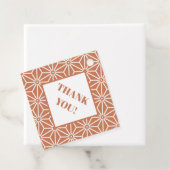 オリエンタルベージュエンシュウチャアサノハ日本パターン フェイバータグ (インサイチュ)