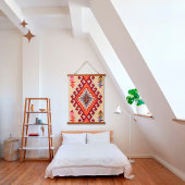 オリエンタルベージュトルコキリムラグ壁 吊り下げ型タペストリー