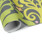 オリエンタルペイズリーオーナメント；装飾シームレスフロー ラッピングペーパー (ロールコーナー)