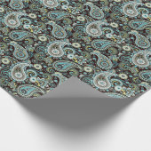 オリエンタルペイズリーヴィンテージシームレスパターン ラッピングペーパー (角)
